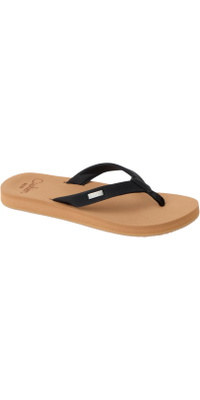 2026 Reef Dame Baja Sands Flip Flops CJ9084 - Black / Tan