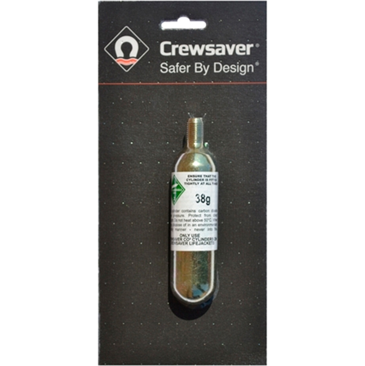 2026 Crewsaver 38g Co2 Rearm Udskiftningscylinder 10034