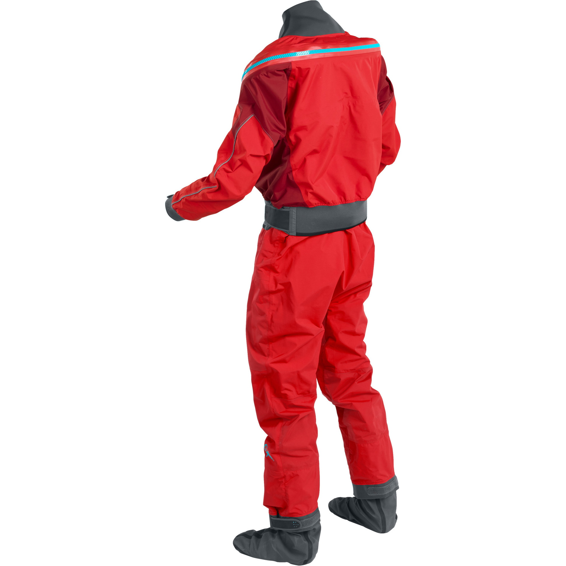 2025 Palm Herre Atom Back Zip Kajak Tørdragt & Con Zip Flame / Chili 12380