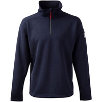 Mens Strik Fleece i Navy
