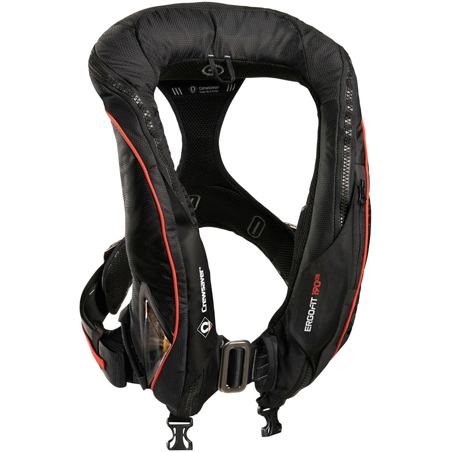 2025 Crewsaver Ergofit 190n Offshore Hammar Redningsvest Sele Let Hætte 9125bkhp