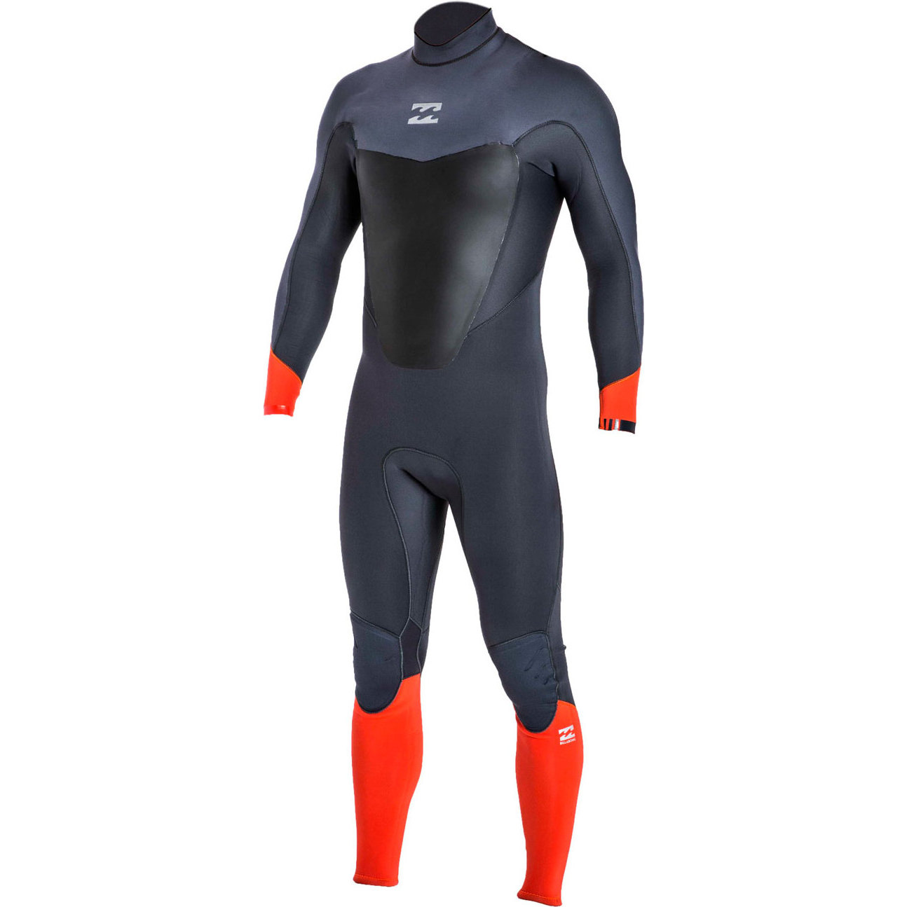 2017 Billabong Absolut Comp 3 / 2mm Tilbage Zip Wetsuit ORANGE Z43M07