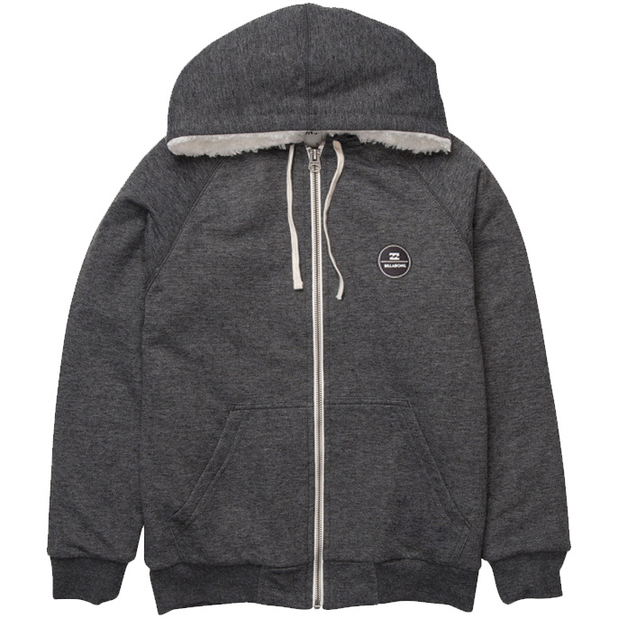 Billabong All Day Sherpa Zip Hoody DARK GRAY HEATHER Z1FL12