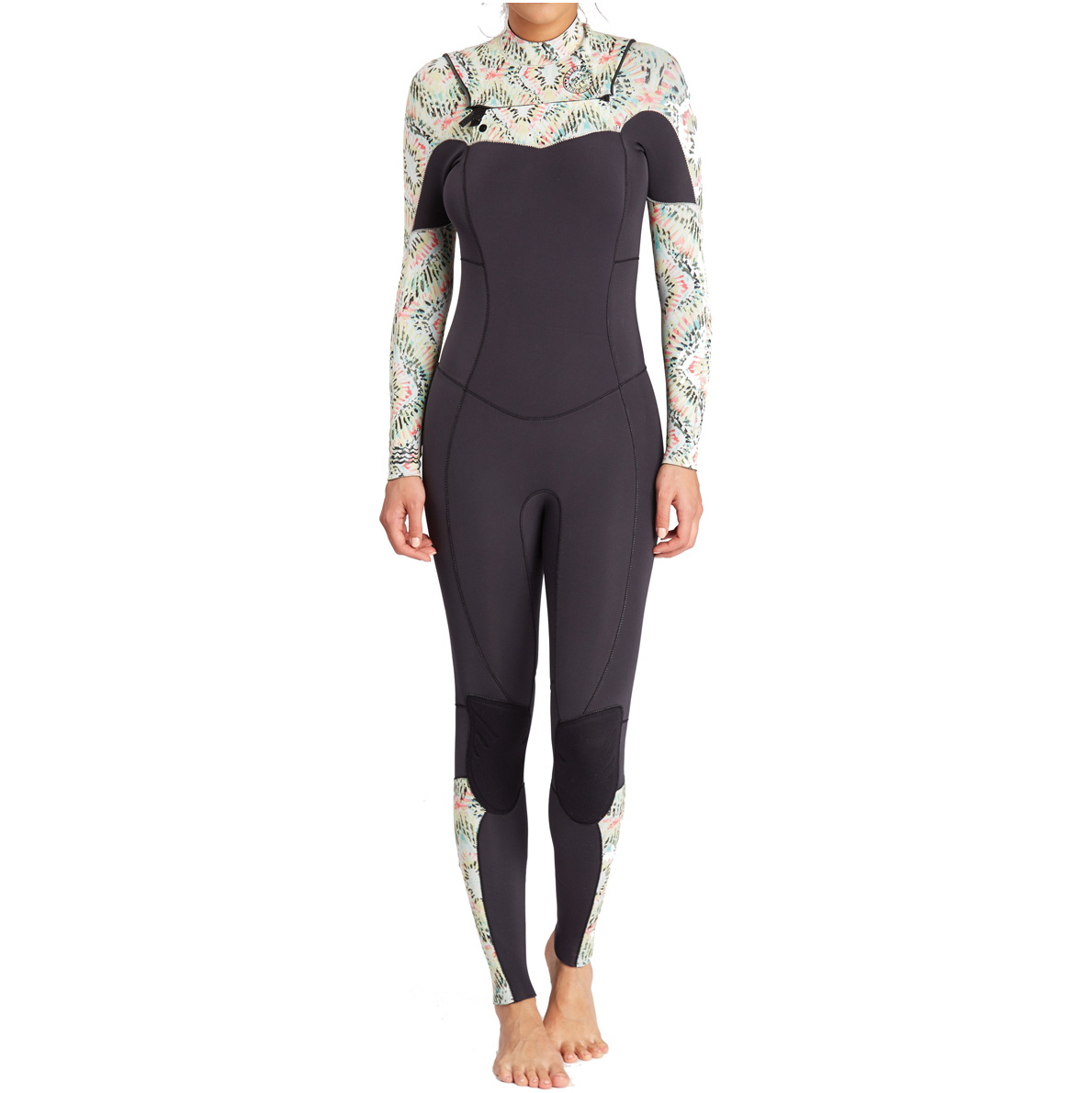 Billabong Kvinders Salty Dayz 3/2mm Chest Zip Våddragt - Aloe C43g03