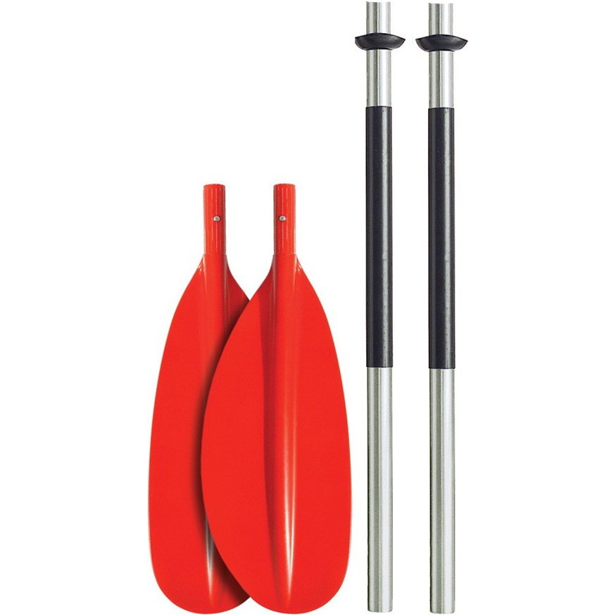 Bravo Kwb 230cm 4 Stk Alu-padle - Buet Klinge - Rød
