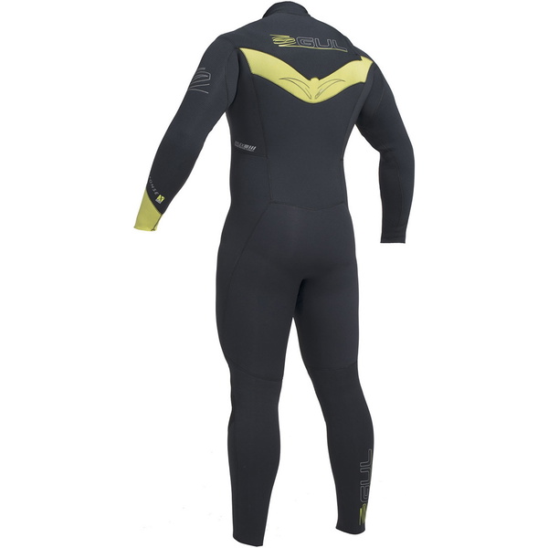 2020 Gul Response Fx 5/4mm Chest Zip Gbs Våddragt Sort / Lime Re1242-b1