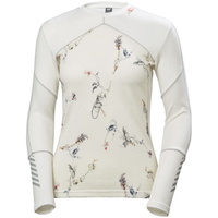 Damer HH Lifa Merino Crew Base Lag Top Hvid