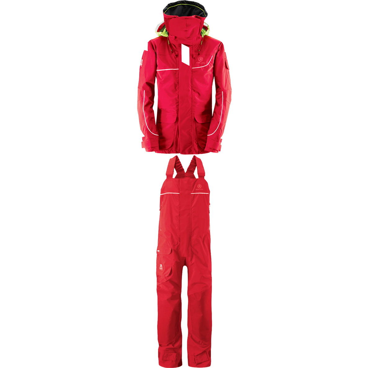 Henri Lloyd Elite Offshore 2.0 Jakke Y00376 & Hi Fit Bukser Y10174 Kombi Sæt Ny Rød