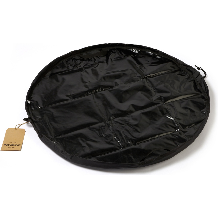 2026 Northcore Beach Basha Sport Langærmet Skiftetøj Robe / Poncho NOCO24N - Black