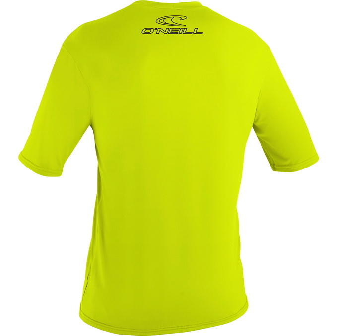 2026 O'Neill Mens Basic Skins Kortærmet Solskjorte LIME 3402