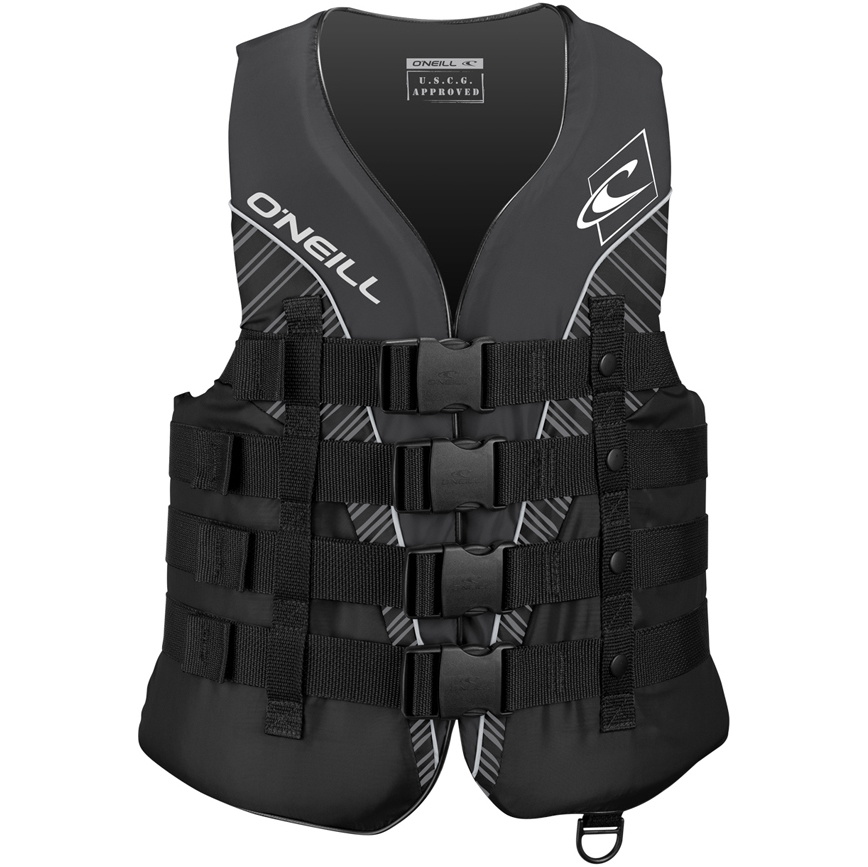 2026 O'neill Superlite 50n Ce Impact Vest 4723 - Sort / Smoke / Hvid