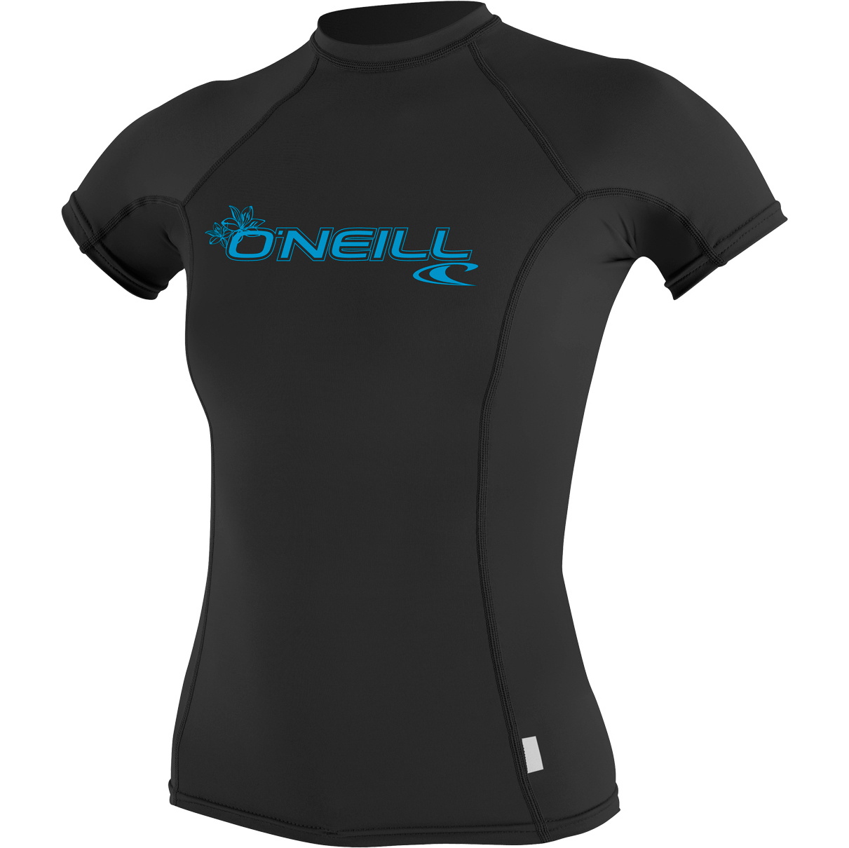 2026 O'neill Kvinders Grundlæggende Skins Kortærmet Crew Lycra Vest 3548 - Sort