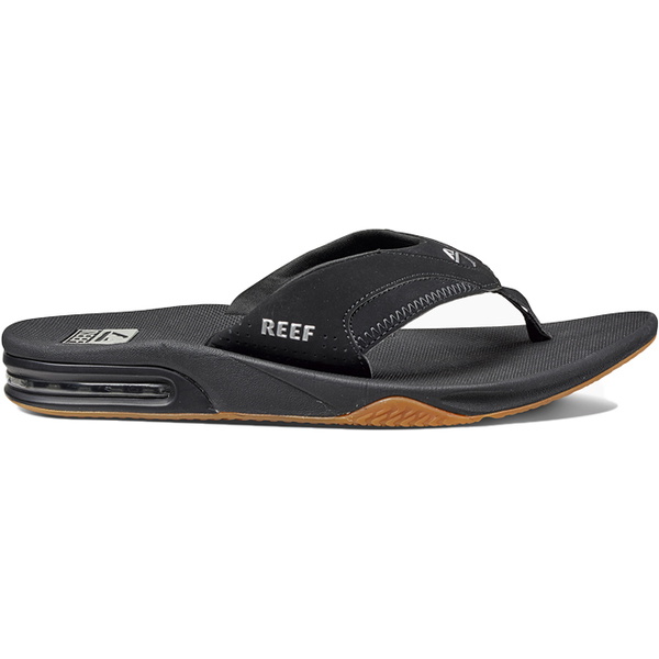 2026 Reef Herre Fanning Flip Flops BLACK SILVER R2026