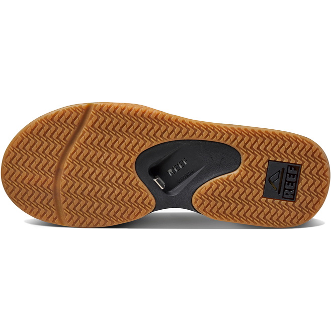 2026 Reef Herre Fanning Flip Flops BLACK SILVER R2026