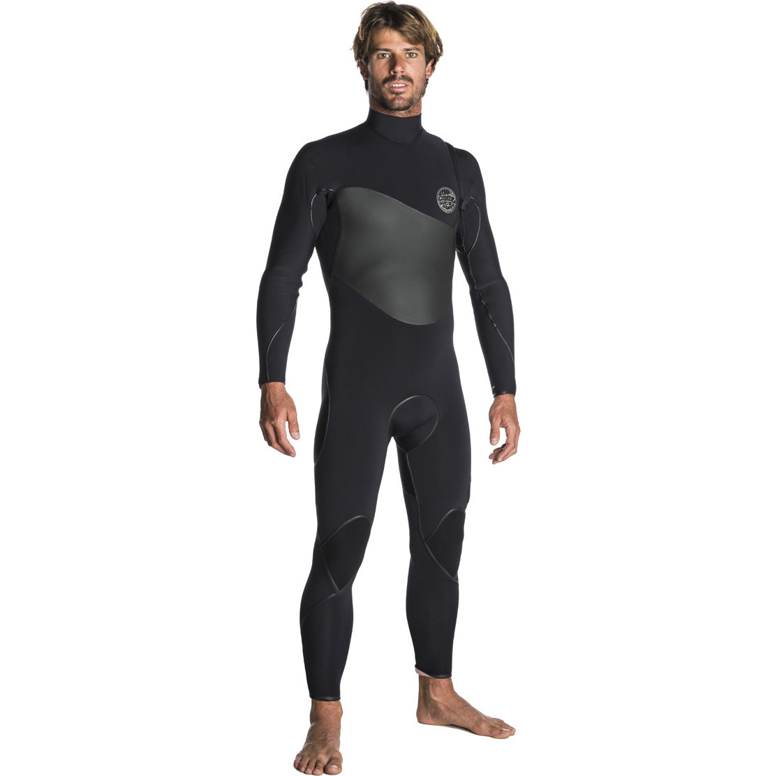 2018 Rip Curl Flashbomb Plus 5 / 3mm Zip Free Wetsuit BLACK WSM7VF