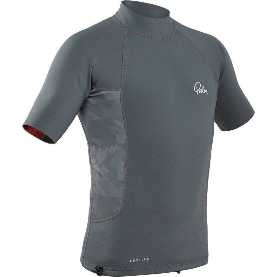 2026 Palm Men's Neoflex 0.5mm Neoprene Short Sleeve Top 12797 - Jet Grey