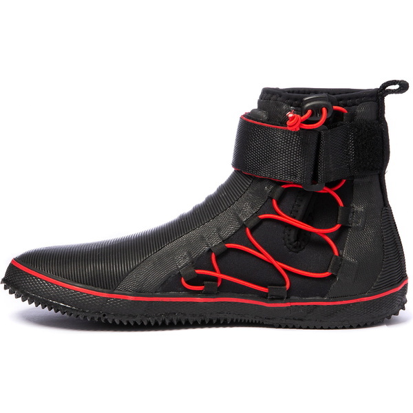 2025 Gul All Purpose 5mm Lace Up Dinghy Boots BO1304-B2 - Black / Rød