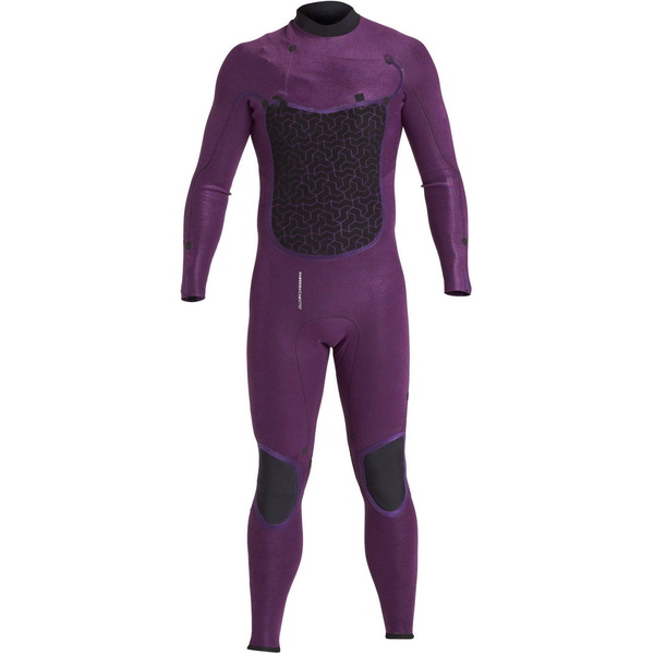 2019 Billabong Mænds Furnace Absolute X 5/4mm Hætte Chest Zip Våddragt Sort Q45m08