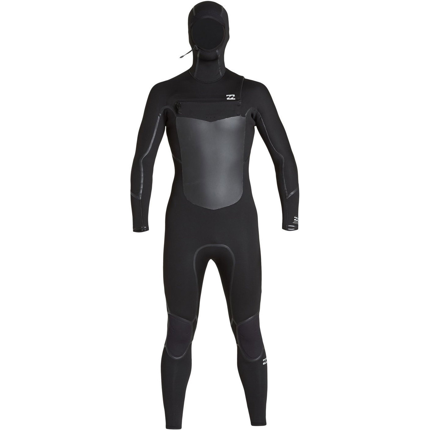 2019 Billabong Mænds Furnace Absolute X 5/4mm Hætte Chest Zip Våddragt Sort Q45m08