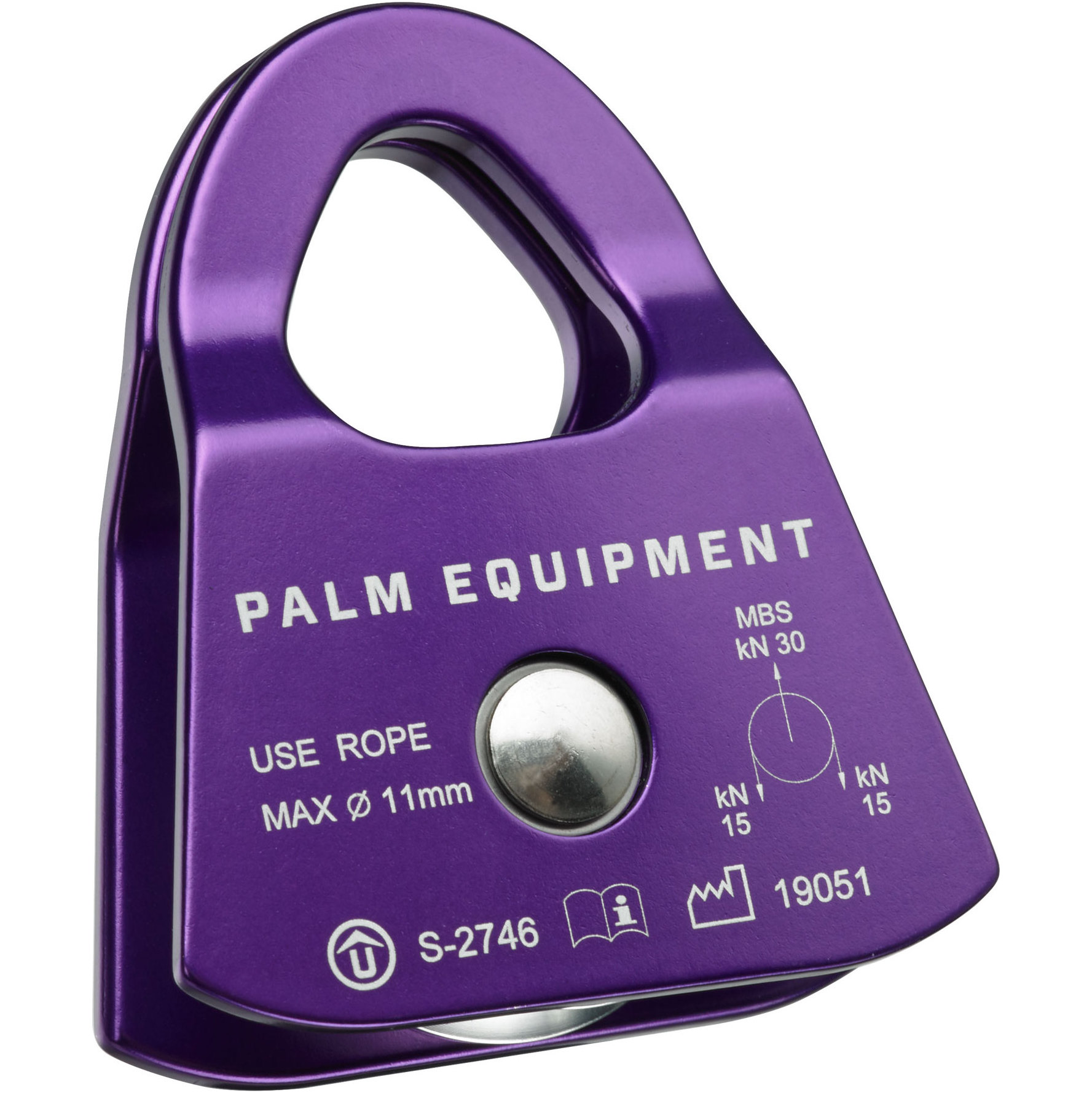 2026 Palm Prussik Pasning Remskive 12602 - Lilla