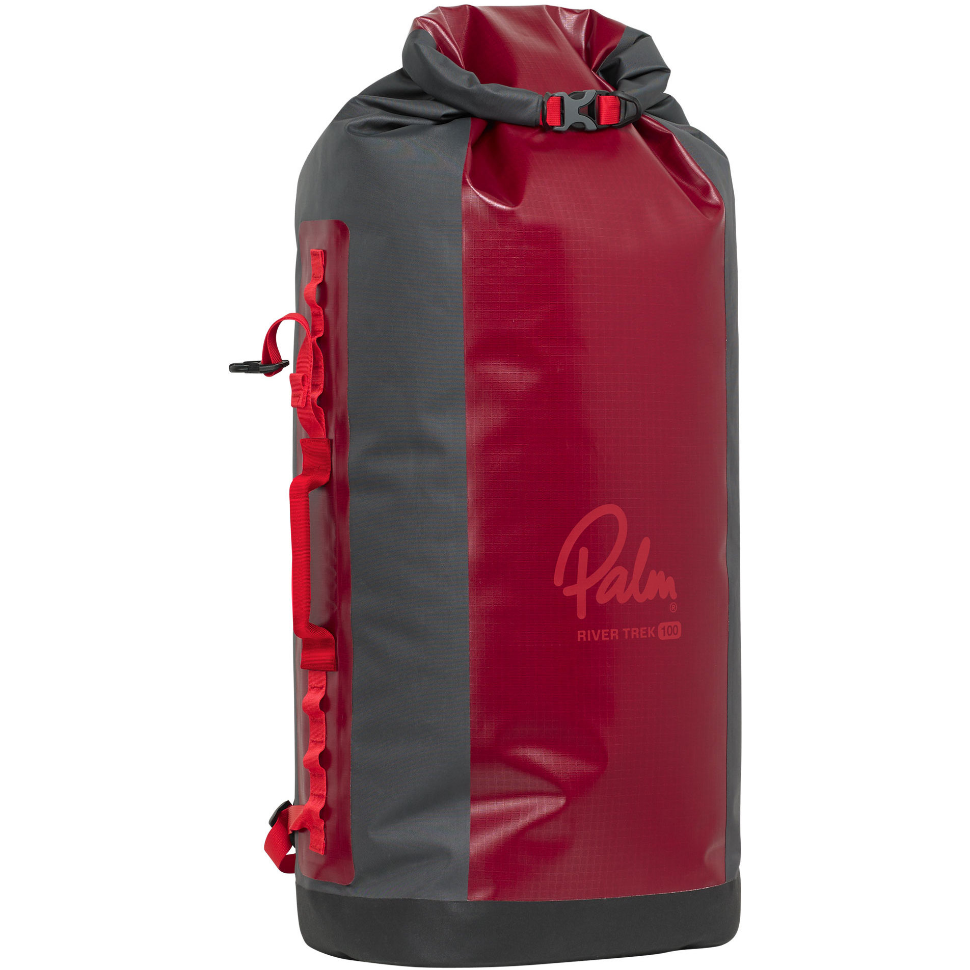 2026 Palm River Trek 100l Dry Rygsæk 12348 - Chili / Jetgrå