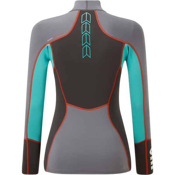 Gill Womens Zenlite 1.5mm Flatlock Neopren Top 5003W - Steel Grey