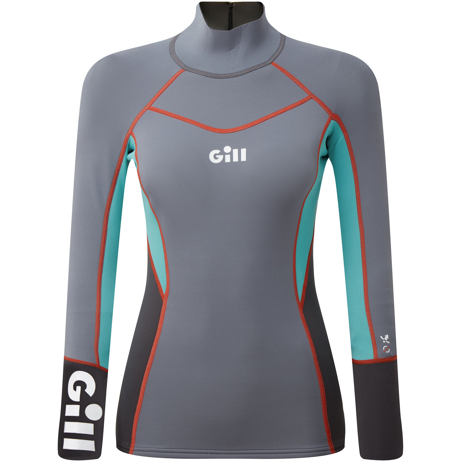 Gill Womens Zenlite 1.5mm Flatlock Neopren Top 5003W - Steel Grey