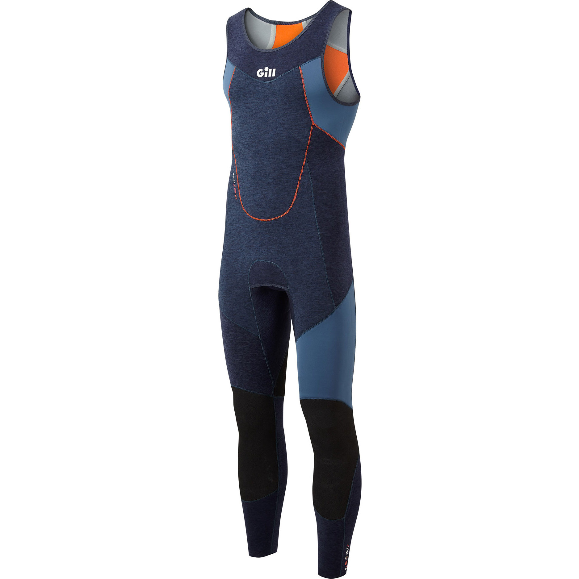 Gill Herre Race Firecell 3.5mm Neopren Skiffdragt Rs16 - Mørk Denim / Orange
