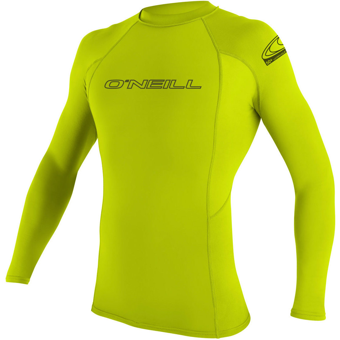 2026 O'Neill Mens Basic Skins Langærmet Rash Guard 3342 - Lime