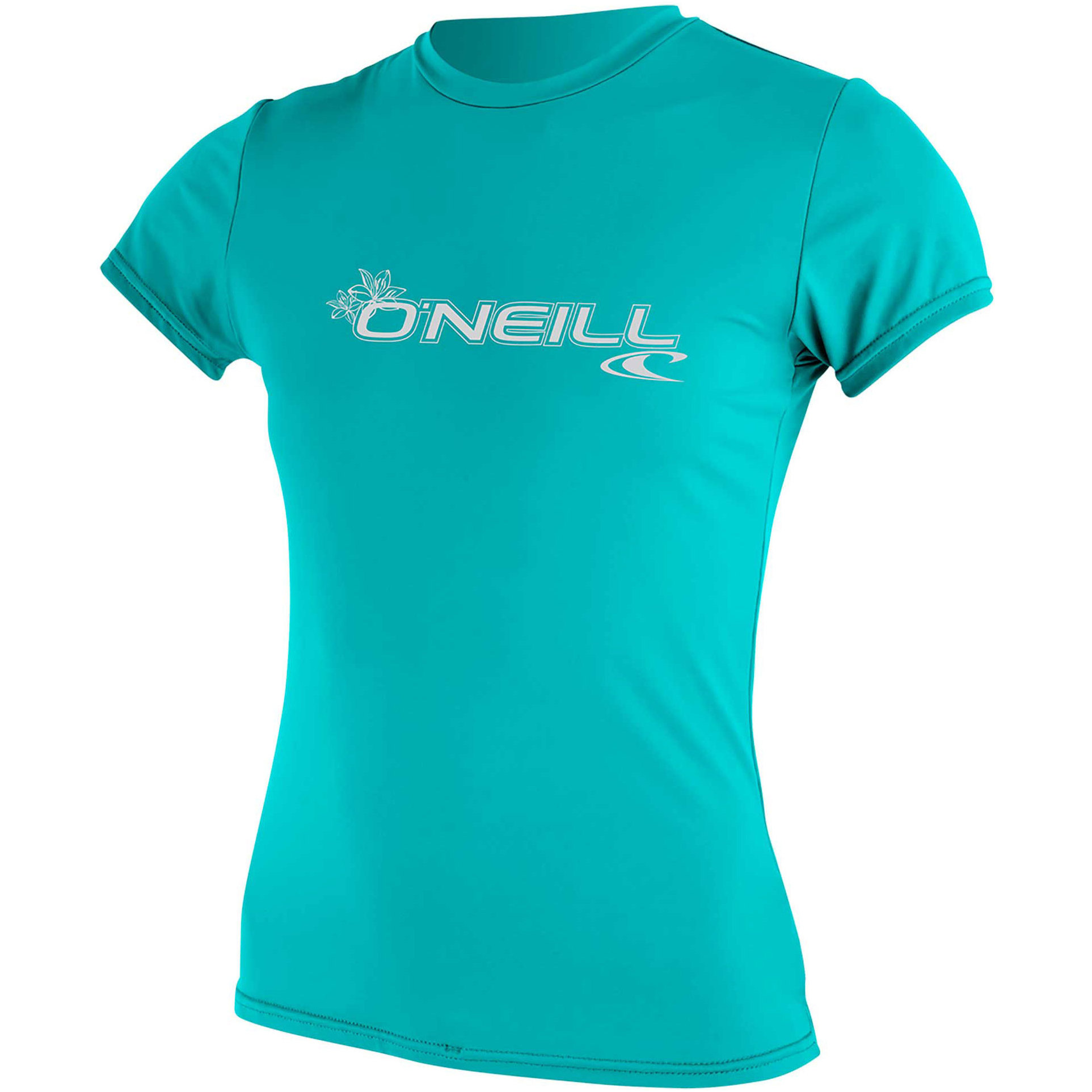 2026 O'Neill Womens Basic Skins Short Sleeve Rash Tee 3547 - Light Aqua