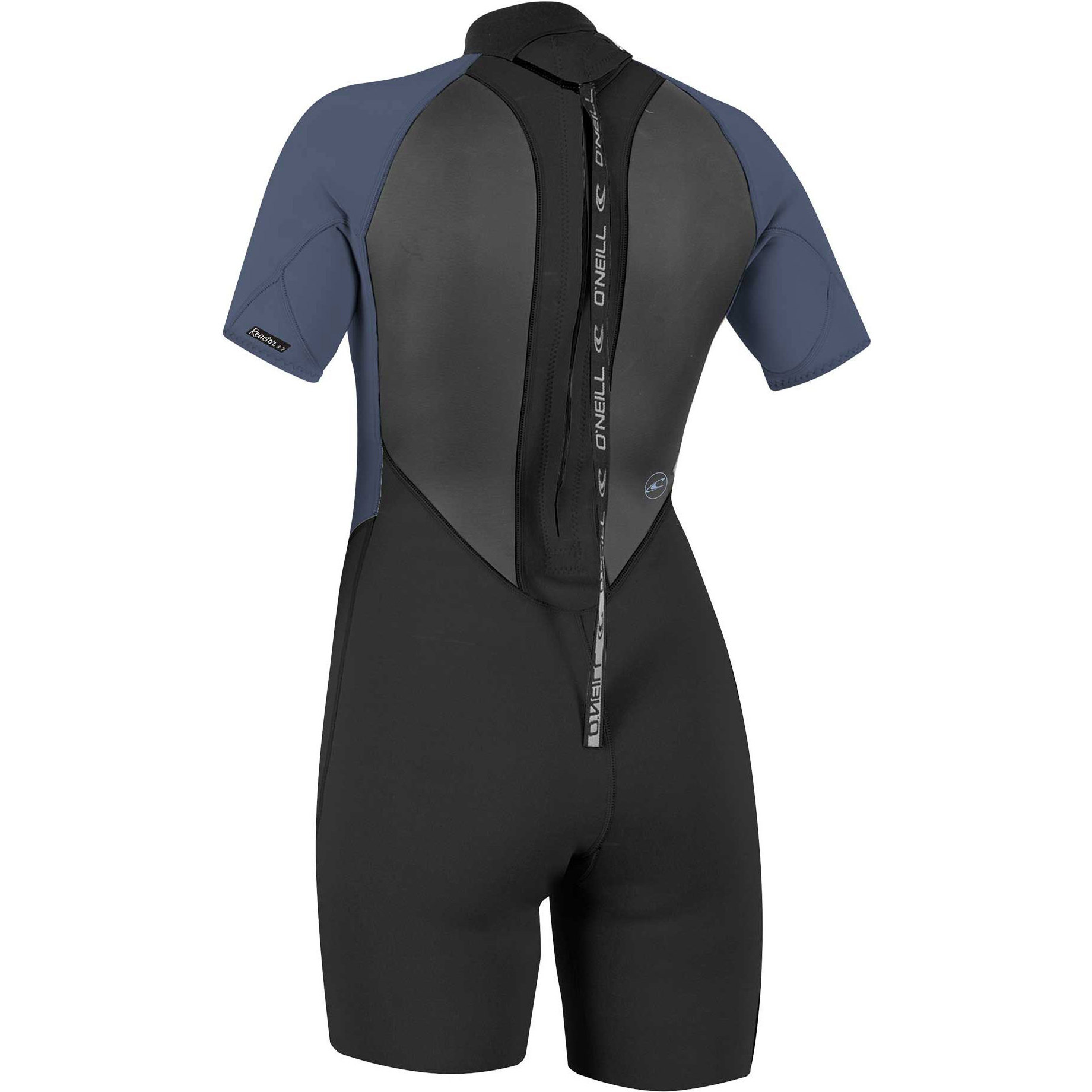 2025 O'neill Kvinder Reactor Ii 2mm Back Zip Shorty Våddragt 5043 - Sort / Tåge
