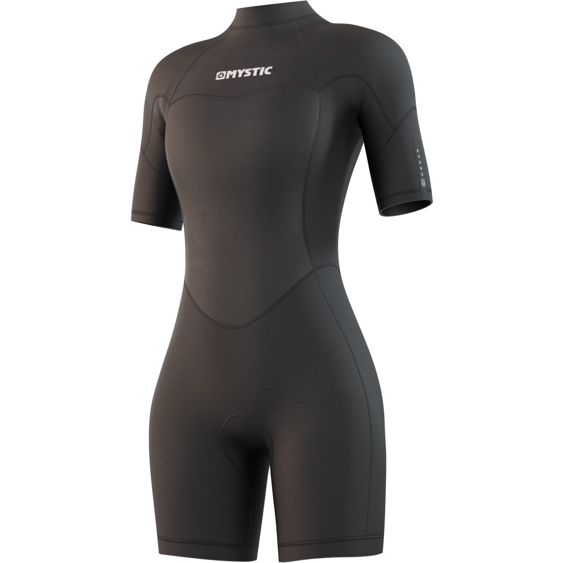 Mystic Dame Brand 3/2mm Back Zip Shorty Våddragt 210323 - Black