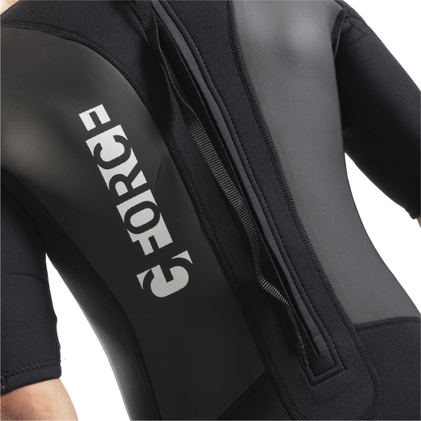2026 Gul Mænds G-force 3mm Back Zip Shorty Våddragt Gf3305-B7 - Sort