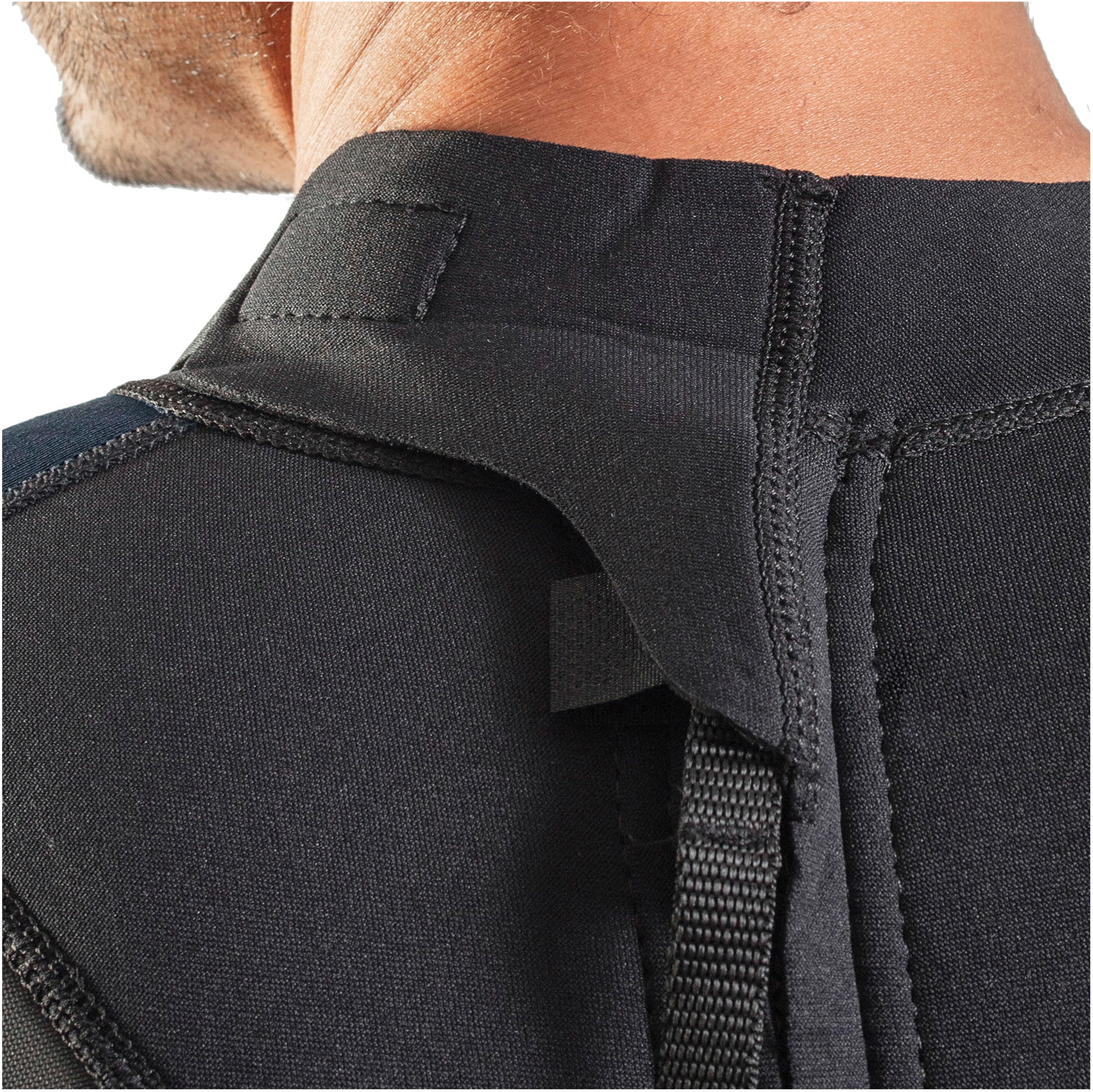 2026 Gul Herre G-Force 3mm Back Zip Flatlock Våddragt GF1305-B7 - Black / Navy