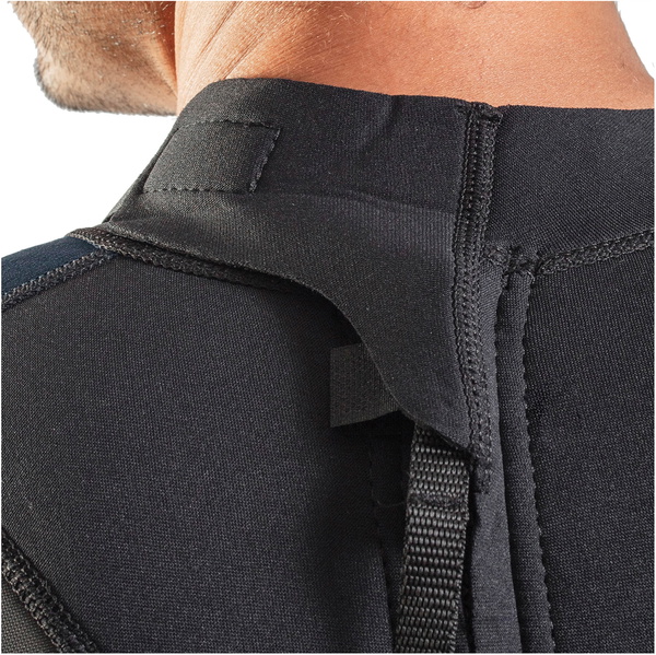 2026 Gul Herre G-Force 3mm Back Zip Flatlock Våddragt GF1305-B7 - Black / Navy