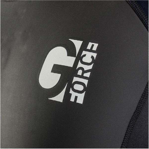 2026 Gul Herre G-Force 3mm Back Zip Flatlock Våddragt GF1305-B7 - Black / Navy