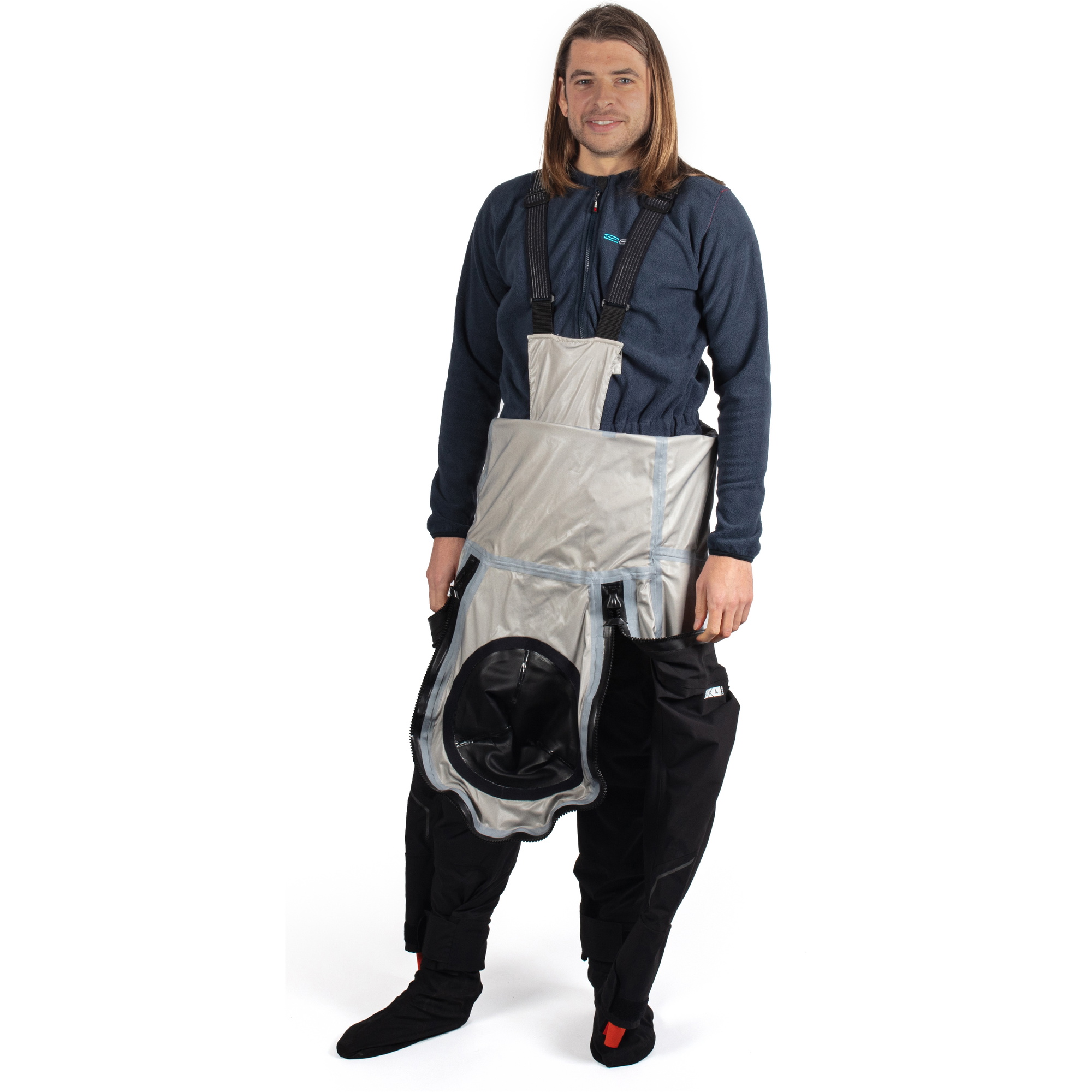 Gul Herre Code Zero Stretch U-Zip Tørdragt GM0368-B9 - Black