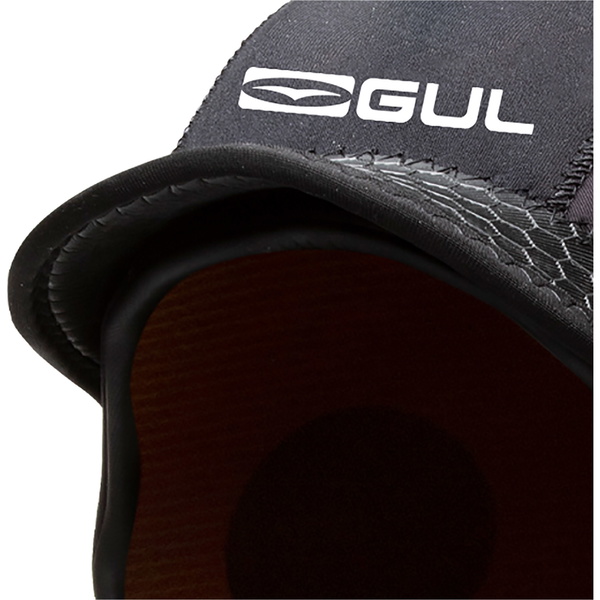 2026 Gul 3mm Peaked Surf Hood Ho0312-b9 - Sort