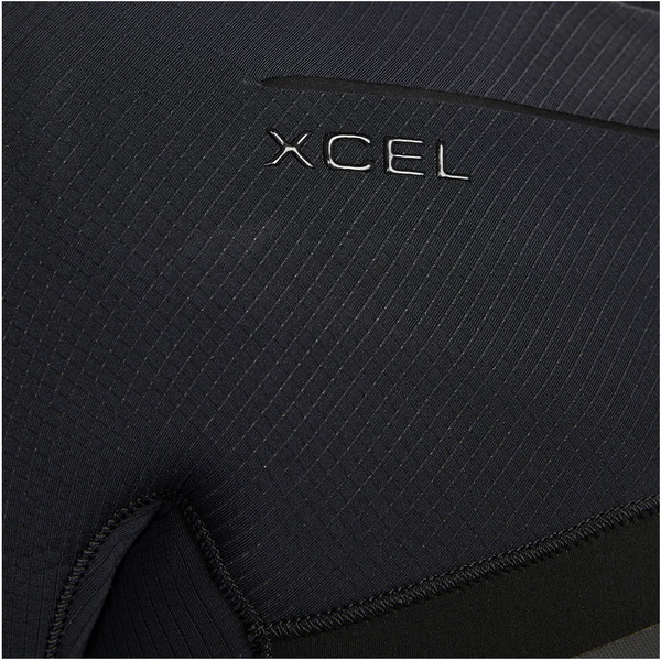 2023 Xcel Herre Drylock 5/4mm Hætte Chest Zip Våddragt MC54DH20 - Black