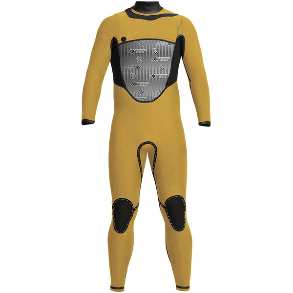 2023 Xcel Herre Drylock 5/4mm Hætte Chest Zip Våddragt MC54DH20 - Black