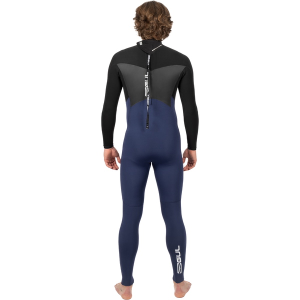 2025 Generøs Mand Response 5/3mm Gbs Back Zip Våddragt Re1213-c1 - Navy / Sort