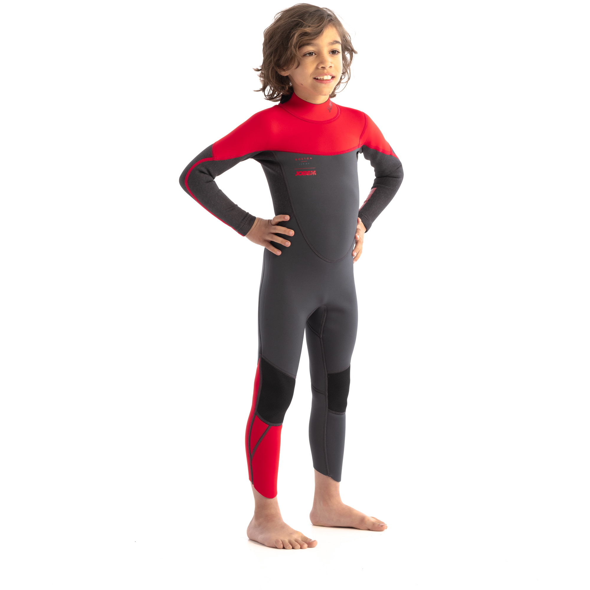 2026 Jobe Junior Boston 3/2mm Back Zip Våddragt 3035210 - Rød