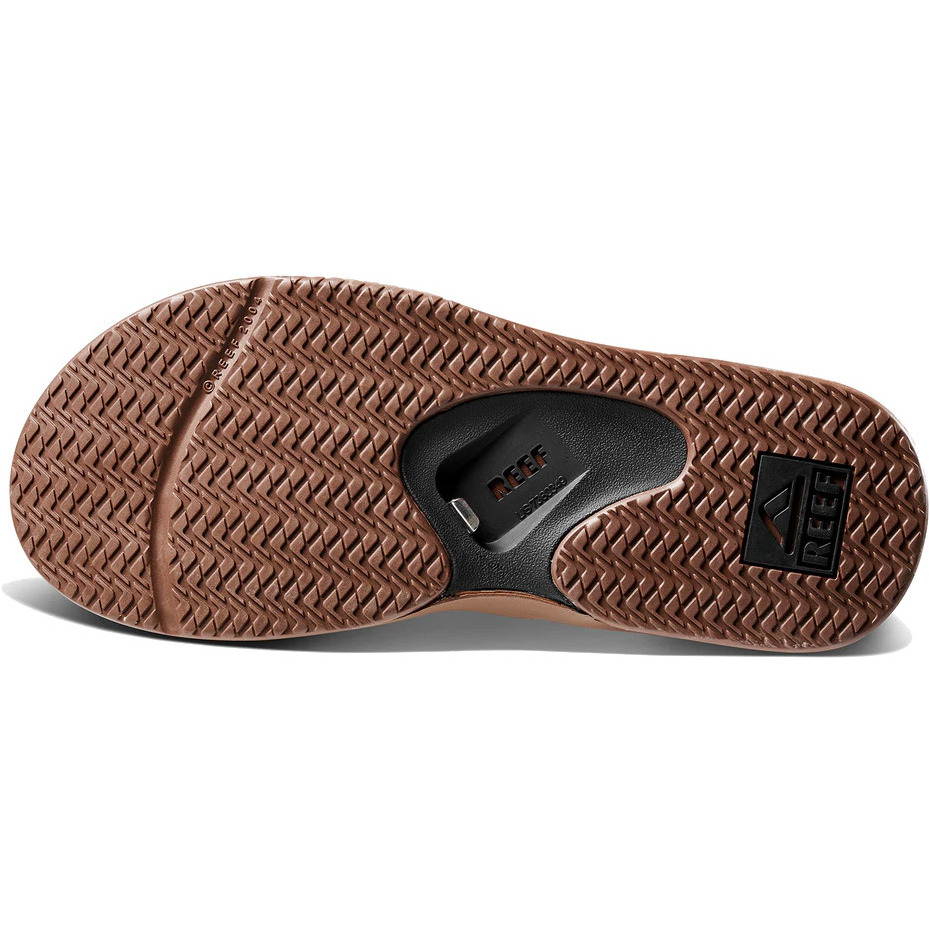 2026 Reef Mænds Fanning Flip Flops Ci8102 - Sort / Tan