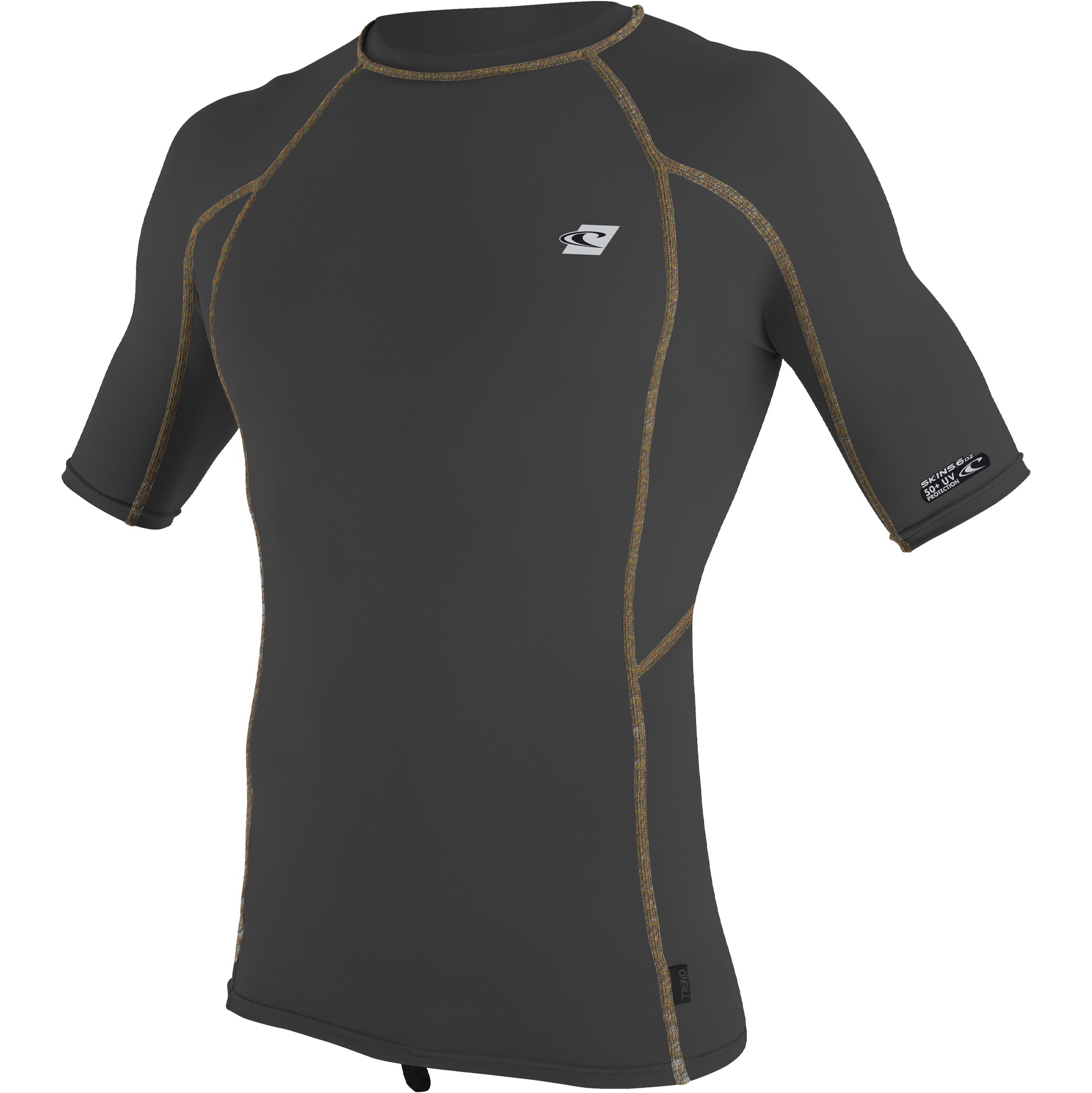 2022 O'neill Herre Premium Skins Kortærmede Rash Guard 4169b - Sort