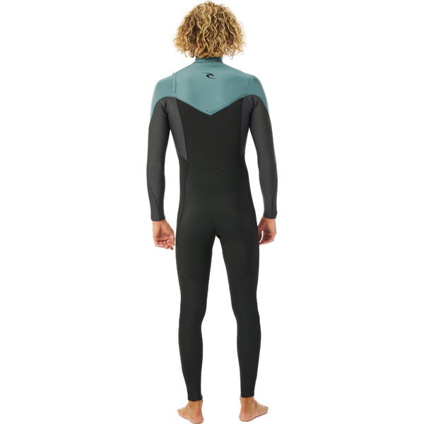 2023 Rip Curl Mænd Dawn Patrol Performance øko 3/2mm Chest Zip Våddragt 15mmfs - Dæmpet Grøn
