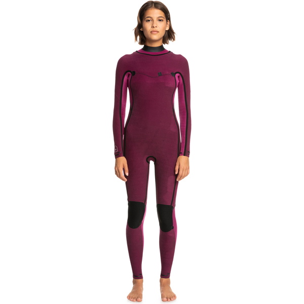 2023 Roxy Kvinders Strøm Af Cool 3/2mm Chest Zip Våddragt Erjw103148 - Antracit