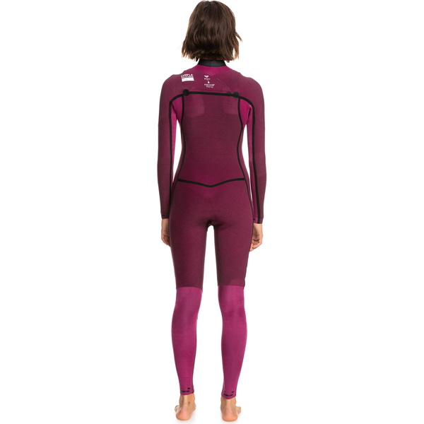 2023 Roxy Kvinders Strøm Af Cool 3/2mm Chest Zip Våddragt Erjw103148 - Antracit