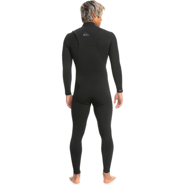2024 Quiksilver Mens Highline 3/2mm Chest Zip Våddragt EQYW103157 - Black