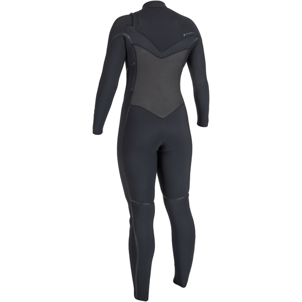 O'Neill Psycho Tech 5/4+mm Chest Zip 2025 Våddragt Til Kvinder 5547 - Black