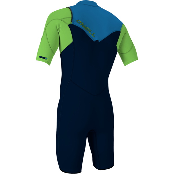 2024 O'neill Mænd Hammer 2mm Chest Zip Shorty Våddragt 4927 - Abyss / Dayglo / Ocean 